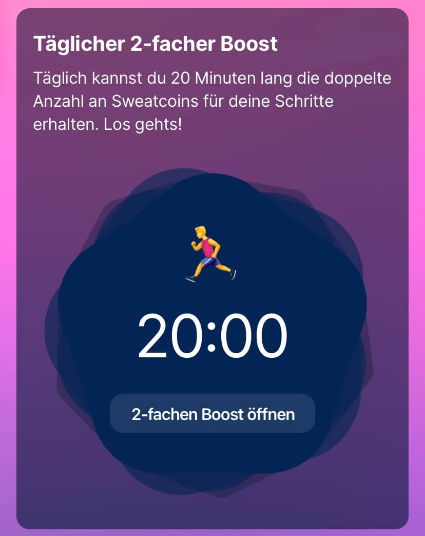 Daily Boost Sweatcoin