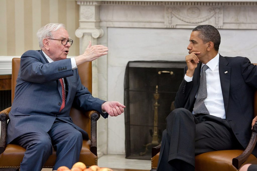 Warren Buffett mit Barack Obama