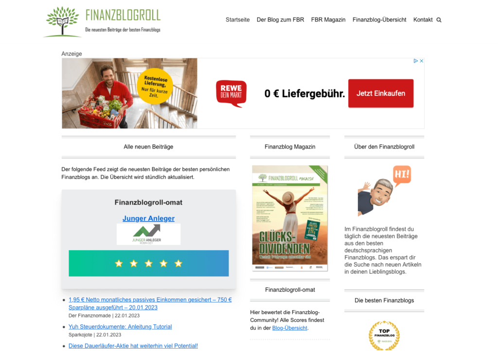 Finanzblogroll - Die besten Finanzblogs